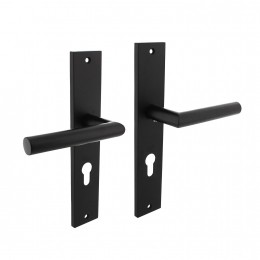IntersteelDeurkrukBastianopschildprofielcilinder72mm-matzwart