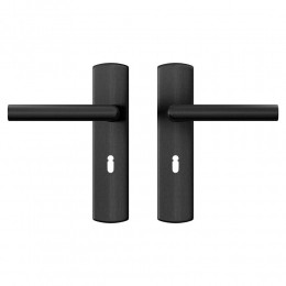 AXAAXACurveklikdeurkrukMilanopschildsleutelgat56mm-aluminiumzwart