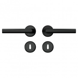 AXAAXACurveklikdeurkrukMilanoprozetmetsleutelrozetten-aluminiumzwart