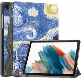 Case2go-TablethoesgeschiktvoorSamsungGalaxyTabA112025A92023-Tri-foldhoesmetautowakefunctie-87Inch-Sterrenhemel