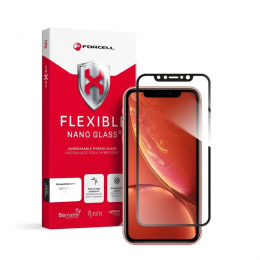 Forcell-FullcoverscreenprotectorgeschiktvoorAppleiPhoneXR11-5DTemperedGlass-Transparant