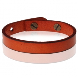 StoneValleylerenarmbandVerstelbaarHerenBruin