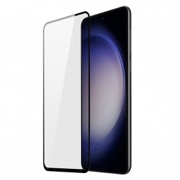 DuxDucis-ScreenprotectorgeschiktvoorSamsungGalaxyS23FE-TemperedGlass-Zwart
