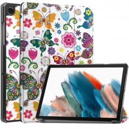 Case2go-TablethoesgeschiktvoorSamsungGalaxyTabA112025A92023-Tri-foldhoesmetautowakefunctie-87Inch-Vlinders