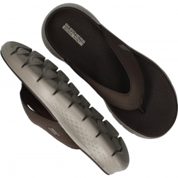 SkechersGoWalkFlexVallejoSlippersHerenBruin