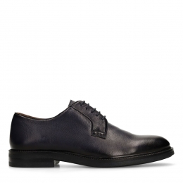 Donkerblauwelerenveterschoenen