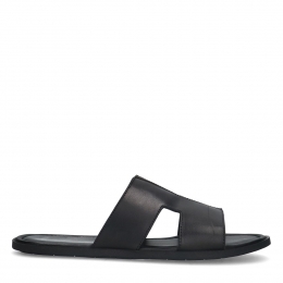 Zwartelerenslippers