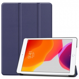 HoesjevooriPad102inch201920202021-Tri-FoldBookhoesCase-DonkerBlauw
