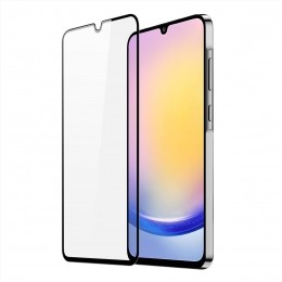 DuxDucis-ScreenprotectorgeschiktvoorSamsungGalaxyA25-TemperedGlass-TransparantZwart