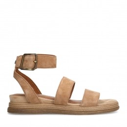Beigesudesandalen