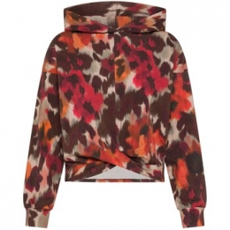 SweaterDehaAlloverKnottedCotton-ModalHoodie