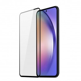 DuxDucis-ScreenprotectorgeschiktvoorSamsungGalaxyA55-TemperedGlass-TransparantZwart