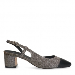 Zilverenglitterslingbacks