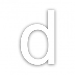 NovioproductsNovazelfklevendehuisletteraluminium-wit