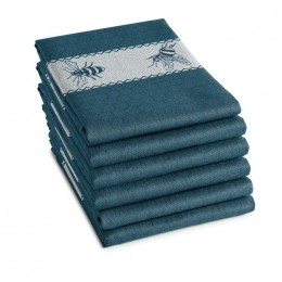 DDDDDTheedoekBeesPetrol-6stuks