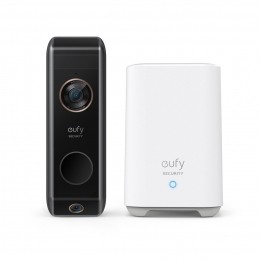 EufyVideoDoorbellDual2PrometHomeBase2SlimmedeurbelZwart