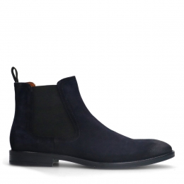 Blauwesudechelseaboots