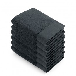 WalraSoftCottonBaddoek60x110cm550gramAntracite-6stuks