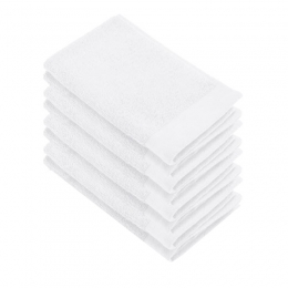 WalraSoftCottonGastendoekjes30x50cm550gramWhite-8stuks