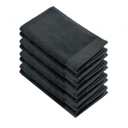 WalraSoftCottonGastendoekjes30x50cm550gramAntracite-8stuks