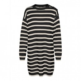 VeroModaSabaLongSleeveO-neckButtonDress