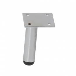 Stalenmeubelpootchroomrond25cmenhoogte95cm