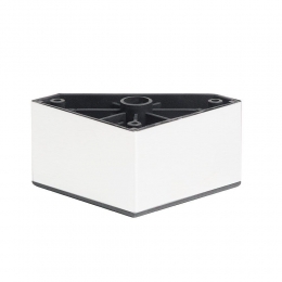 Meubelpootwitvierkant8bij8cmenhoogte5cmvankunststof