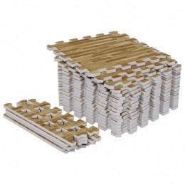 Vloermatten-Beschermingsmatten-18matten8eindstukken-30x30-Puzzelmat-Houtlook-GorillaSports