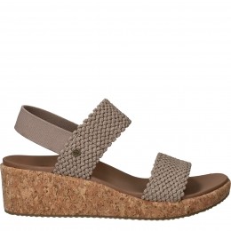 SkechersArchFitBeverleeSpringyFeelsSandalenDamesTaupe