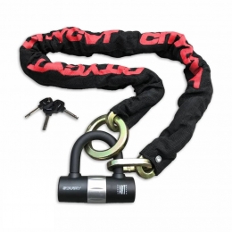 StarryCitycatKettingslotART-4-120cm-ZwartRood