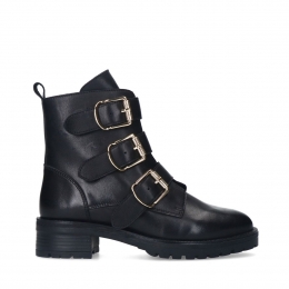 Zwartelerenlaarsjesmetgesp