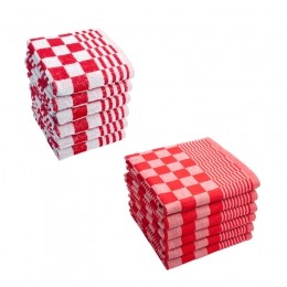 ByrklundKeuken-enTheedoekensetCleanRood-12delig