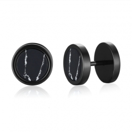 HerenoorbellenMendesEdelstaalMarmerZwart