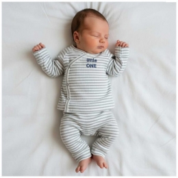 Prnatalnewbornkledingsetribstreep