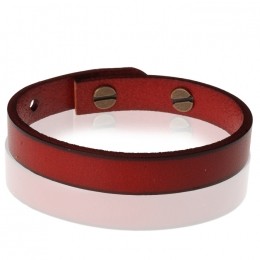 StoneValleylerenarmbandVerstelbaarHerenKastanjebruin