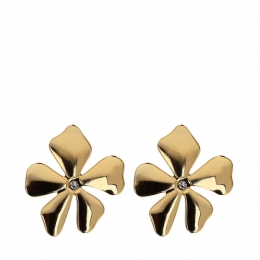 Goudenstatementbloemetjesoorbellen