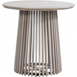 LeenBakker-TuintafelSane-Acacia-76x80Cm-Hout-Grijs