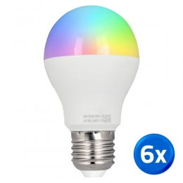 WifiledlampRGBW6we27fittingvoordeelsetvan6