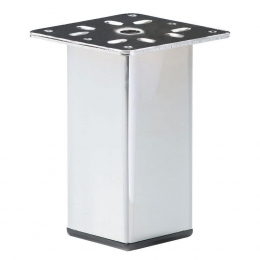 Stalenmeubelpootchroomvierkant5bij5cmenhoogte15cm