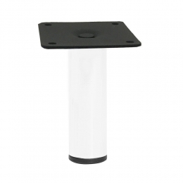 Stalenmeubelpootwitrond3cmenhoogte10cm