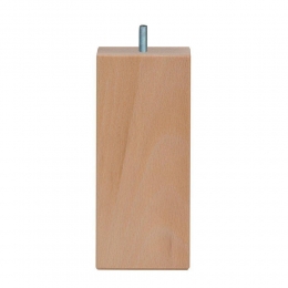 Meubelpootvierkant7bij7cmenhoogte16cmvanmassiefhoutM8