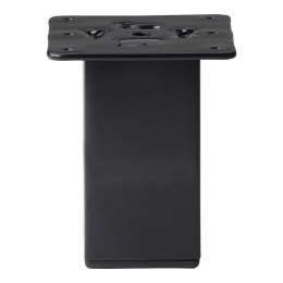 Stalenmeubelpootzwartvierkant5bij5cmenhoogte10cm5x5cm