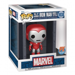 MarvelPOPDeluxeVinylFigureHallofArmorIronManModel8SilverCenturionPXExclusive9cm