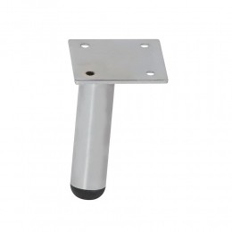 Stalenmeubelpootchroomrond25cmenhoogte95cm