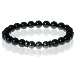 KralenarmbandMemphisAgaatBlackBeads