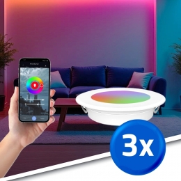 RextechRGBWWinbouwspotwit3pack