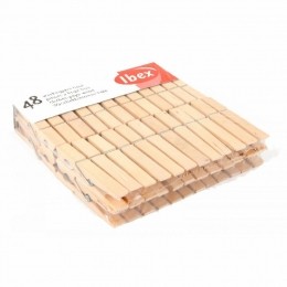 IbexWasknijpersHout48stuks