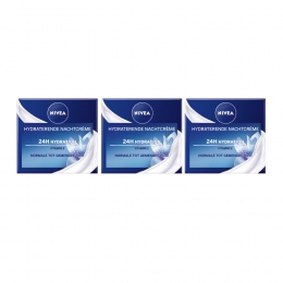3xNIVEANachtcrmeHydraterend50ml