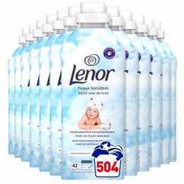 12xLenorWasverzachterSensitive42Wasbeurten882ml