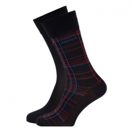 BOSS2stuksLogoMercerizedCottonSockActie